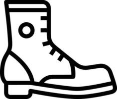 Boots symbol icon vector image. Illustration of the boot footwear shoe design image. EPS 10