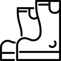 Boots symbol icon vector image. Illustration of the boot footwear shoe design image. EPS 10