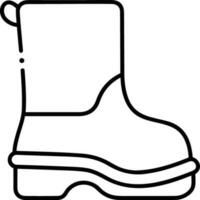 Boots symbol icon vector image. Illustration of the boot footwear shoe design image. EPS 10