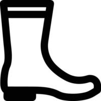 Boots symbol icon vector image. Illustration of the boot footwear shoe design image. EPS 10