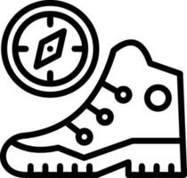 Boots symbol icon vector image. Illustration of the boot footwear shoe design image. EPS 10