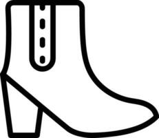 Boots symbol icon vector image. Illustration of the boot footwear shoe design image. EPS 10