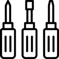 Screwdriver repair icon symbol vector image. Illustration of the fix toolkit design image. EPS 10