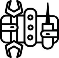 Screwdriver repair icon symbol vector image. Illustration of the fix toolkit design image. EPS 10