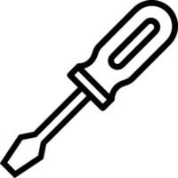 Screwdriver repair icon symbol vector image. Illustration of the fix toolkit design image. EPS 10