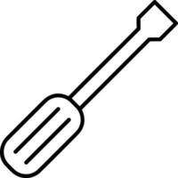 Screwdriver repair icon symbol vector image. Illustration of the fix toolkit design image. EPS 10