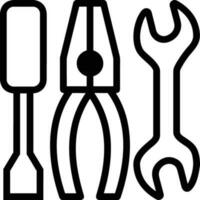 Screwdriver repair icon symbol vector image. Illustration of the fix toolkit design image. EPS 10