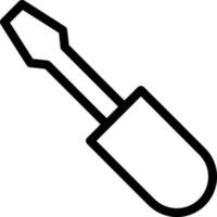 Screwdriver repair icon symbol vector image. Illustration of the fix toolkit design image. EPS 10