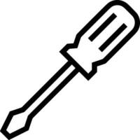 Screwdriver repair icon symbol vector image. Illustration of the fix toolkit design image. EPS 10