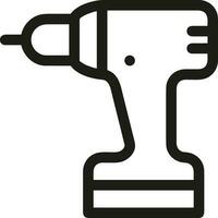 Screwdriver repair icon symbol vector image. Illustration of the fix toolkit design image. EPS 10