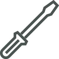 Screwdriver repair icon symbol vector image. Illustration of the fix toolkit design image. EPS 10