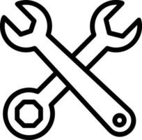 Screwdriver repair icon symbol vector image. Illustration of the fix toolkit design image. EPS 10