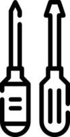 Screwdriver repair icon symbol vector image. Illustration of the fix toolkit design image. EPS 10