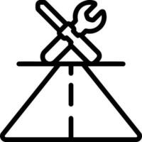 Screwdriver repair icon symbol vector image. Illustration of the fix toolkit design image. EPS 10