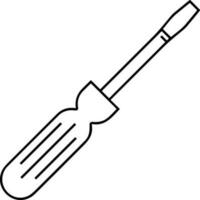 Screwdriver repair icon symbol vector image. Illustration of the fix toolkit design image. EPS 10