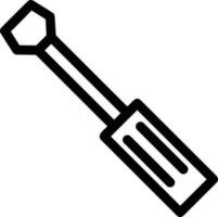 Screwdriver repair icon symbol vector image. Illustration of the fix toolkit design image. EPS 10