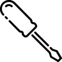 Screwdriver repair icon symbol vector image. Illustration of the fix toolkit design image. EPS 10