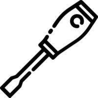 Screwdriver repair icon symbol vector image. Illustration of the fix toolkit design image. EPS 10