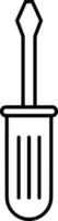 Screwdriver repair icon symbol vector image. Illustration of the fix toolkit design image. EPS 10