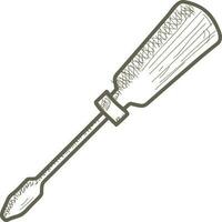 Screwdriver repair icon symbol vector image. Illustration of the fix toolkit design image. EPS 10