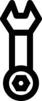 Screwdriver repair icon symbol vector image. Illustration of the fix toolkit design image. EPS 10