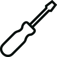 Screwdriver repair icon symbol vector image. Illustration of the fix toolkit design image. EPS 10