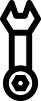 Screwdriver repair icon symbol vector image. Illustration of the fix toolkit design image. EPS 10
