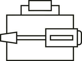 Screwdriver repair icon symbol vector image. Illustration of the fix toolkit design image. EPS 10