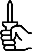 Screwdriver repair icon symbol vector image. Illustration of the fix toolkit design image. EPS 10