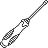 Screwdriver repair icon symbol vector image. Illustration of the fix toolkit design image. EPS 10