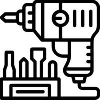 Screwdriver repair icon symbol vector image. Illustration of the fix toolkit design image. EPS 10