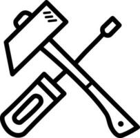 Screwdriver repair icon symbol vector image. Illustration of the fix toolkit design image. EPS 10