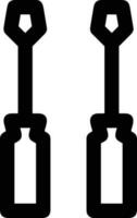 Screwdriver repair icon symbol vector image. Illustration of the fix toolkit design image. EPS 10
