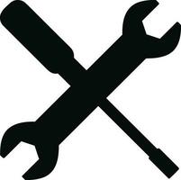 Screwdriver repair icon symbol vector image. Illustration of the fix toolkit design image. EPS 10