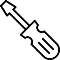 Screwdriver repair icon symbol vector image. Illustration of the fix toolkit design image. EPS 10