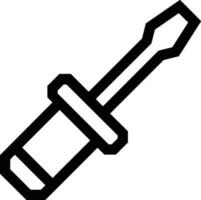 Screwdriver repair icon symbol vector image. Illustration of the fix toolkit design image. EPS 10