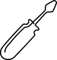 Screwdriver repair icon symbol vector image. Illustration of the fix toolkit design image. EPS 10