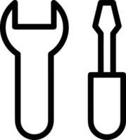 Screwdriver repair icon symbol vector image. Illustration of the fix toolkit design image. EPS 10