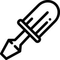 Screwdriver repair icon symbol vector image. Illustration of the fix toolkit design image. EPS 10