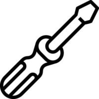 Screwdriver repair icon symbol vector image. Illustration of the fix toolkit design image. EPS 10