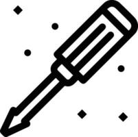 Screwdriver repair icon symbol vector image. Illustration of the fix toolkit design image. EPS 10