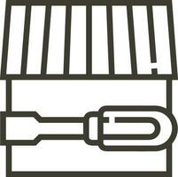 Screwdriver repair icon symbol vector image. Illustration of the fix toolkit design image. EPS 10