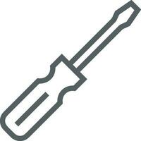 Screwdriver repair icon symbol vector image. Illustration of the fix toolkit design image. EPS 10