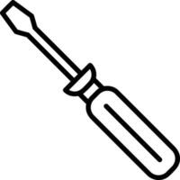 Screwdriver repair icon symbol vector image. Illustration of the fix toolkit design image. EPS 10