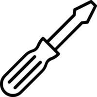 Screwdriver repair icon symbol vector image. Illustration of the fix toolkit design image. EPS 10