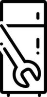 Screwdriver repair icon symbol vector image. Illustration of the fix toolkit design image. EPS 10