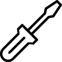 Screwdriver repair icon symbol vector image. Illustration of the fix toolkit design image. EPS 10