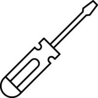 Screwdriver repair icon symbol vector image. Illustration of the fix toolkit design image. EPS 10