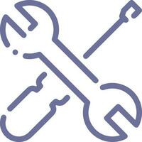 Screwdriver repair icon symbol vector image. Illustration of the fix toolkit design image. EPS 10