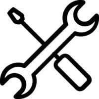 Screwdriver repair icon symbol vector image. Illustration of the fix toolkit design image. EPS 10